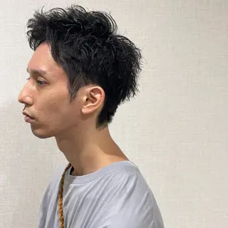 ショート パーマ メンズ 田畑 智規のヘアスタイル
