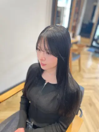 ロング カラー 望恵🌸 韓国🇰🇷スタイルのヘアスタイル