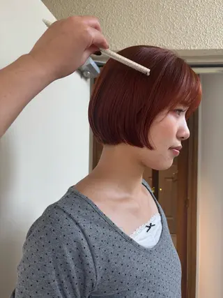 ショート カラー mei|顔まわり ×透明感カラーのヘアスタイル