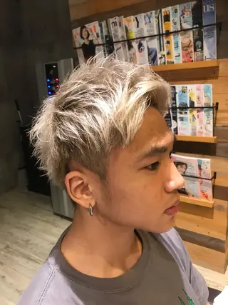 ショート カラー パーマ ヘアアレンジ メンズ キッズ ネイル マツエク・マツパ EnBlesS西宮 マンツーマン神道有基のヘアスタイル