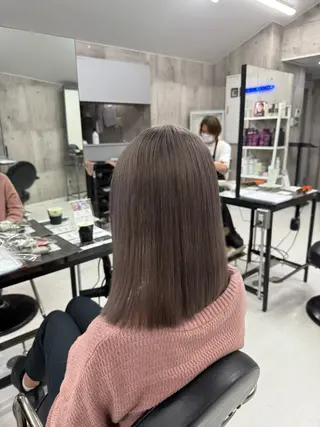 ミディアム カラー メンズ ☁️かずき☁️青.紫 推し活カラー💫のヘアスタイル