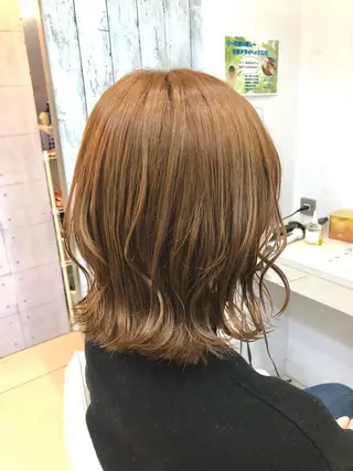 ミディアム カラー 🤎ベージュカラー/ 髪質改善/山岸🤎のヘアスタイル