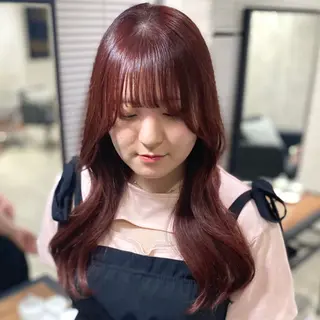 ロング カラー shiori/透明感 /顔周り/髪質改善のヘアスタイル