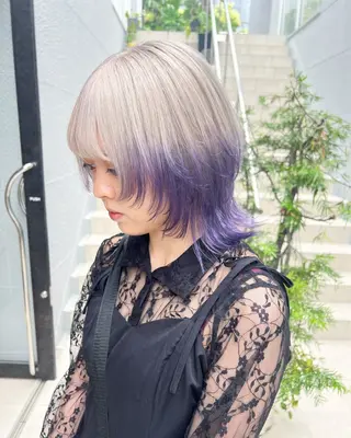 ショート カラー レイヤーカット/ボブ ウルフ/縮毛矯正🪄のヘアスタイル