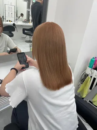 カラー 銀座/艶髪/ レイヤー/大葵のヘアスタイル