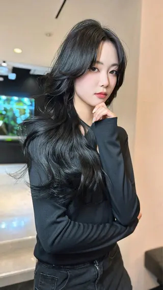 ロング 中韓🇨🇳🇰🇷 🤍TAKAHIROのヘアスタイル