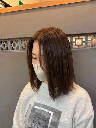 ミディアム カラー hair produce CUEON.所属・CUEON./栁沼 光希のヘアスタイル