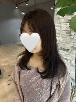 セミロング カラー Maki /透明感カラーのヘアスタイル