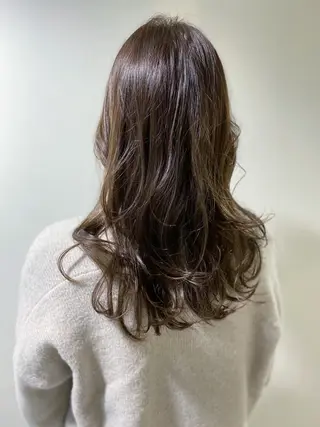ロング カラー 柴田 久美子のヘアスタイル