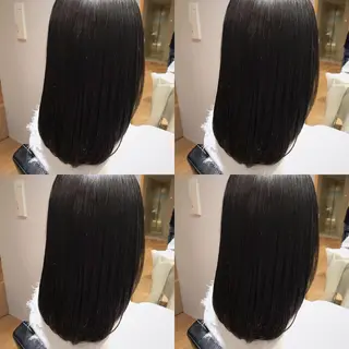 ミディアム カラー パーマ ヘアアレンジ 松田 亮葉のヘアスタイル