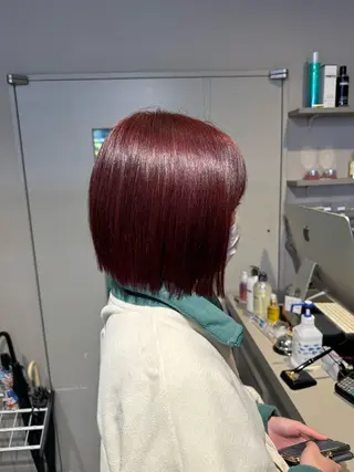 ミディアム カラー パーマ ヘアアレンジ メンズ キッズ 韓国系🇰🇷🩶 艶暗髪/MEIのヘアスタイル