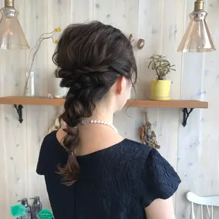 ロング ヘアアレンジ 透明感カラー/ 寺田千雅子のヘアスタイル