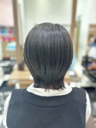 ミディアム 🐈‍⬛SARA🎀 縮毛矯正のヘアスタイル