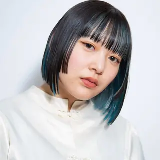 ミディアム カラー 【nui 茨木】 清水優のヘアスタイル
