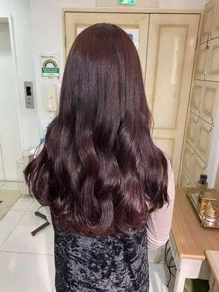 ロング カラー ヘアアレンジ 透明感カラー 古山 結季🌙🖤のヘアスタイル