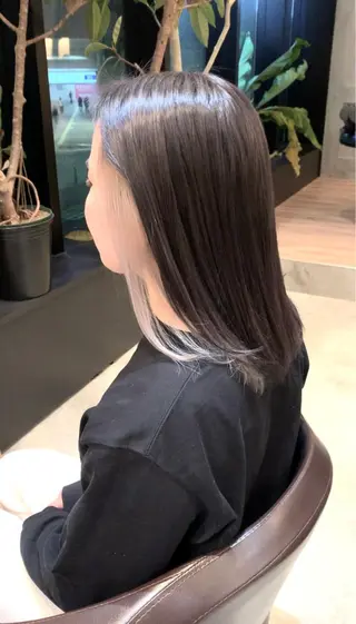 セミロング カラー 🫧髪質改善 講師🫧🍎幹細胞のヘアスタイル