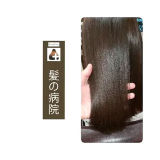セミロング カラー 髪の病院  ルーミールームのヘアスタイル