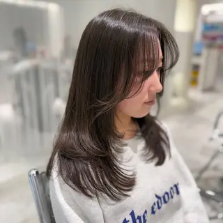セミロング 韓国スタイル🇰🇷 児島葉月のヘアスタイル