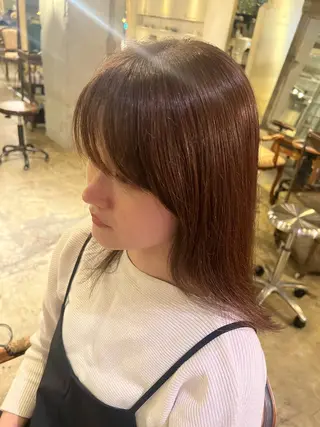 セミロング 永山 萌文のヘアスタイル