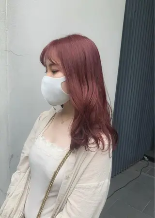 セミロング カラー 矢野 晃平のヘアスタイル