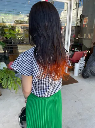 ロング カラー 日高 香織のヘアスタイル