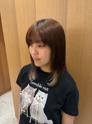 ミディアム 寺本 心のヘアスタイル