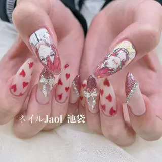 ロング ネイルJaol 池袋のネイルデザイン