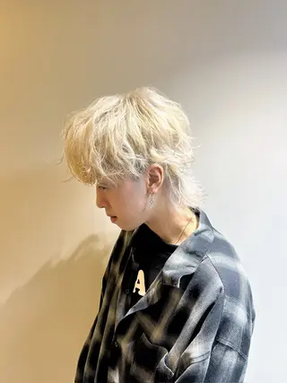 ミディアム カラー パーマ ヘアアレンジ メンズ 髪質改善/艶髪 /SARA💕のヘアスタイル