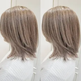 ミディアム カラー ブリーチ・ハイトーン 特化🎉内山のヘアスタイル