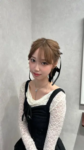 ミディアム カラー 🎀透明感カラー 𝐂𝐇𝐈𝐒𝐀のヘアスタイル