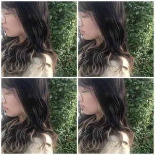 セミロング カラー パーマ ヘアアレンジ メンズ キッズ ネイル マツエク・マツパ レイヤー/顔周り 韓国ヘア森田和貴のヘアスタイル