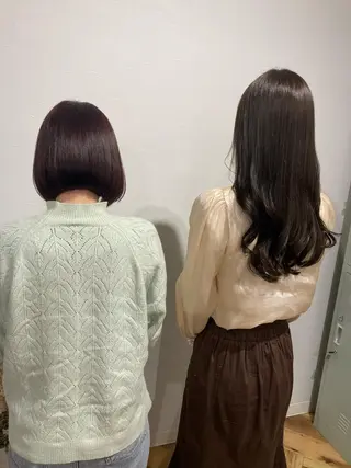 ロング カラー 髪質改善.縮毛矯正 ×韓国ヘアyukiのヘアスタイル