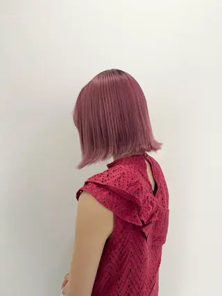 ショート カラー ヘアアレンジ 渋谷のブリーチカラー シェフ🧑‍🍳蓮のヘアスタイル
