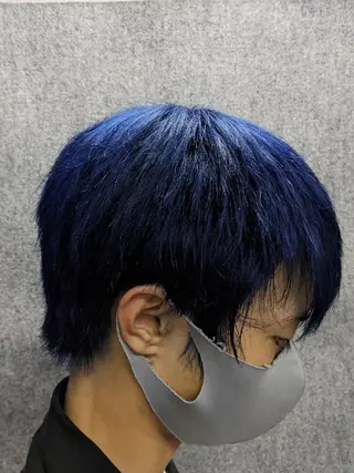 カラー メンズ 深夜まで営業中‼️ レム髪質改善のヘアスタイル