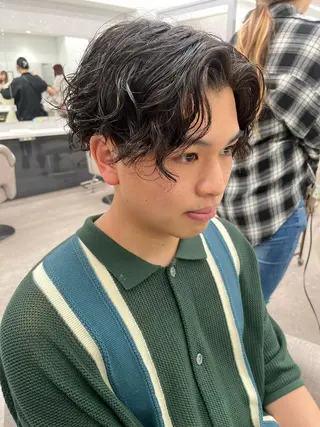 パーマ メンズ 🍐シャドウパーマ メンズ特化/守岡🍐のヘアスタイル
