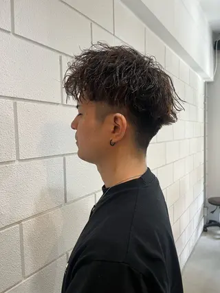 パーマ メンズ 小沼采唯👧🏼 海好きオヌちゃんのヘアスタイル