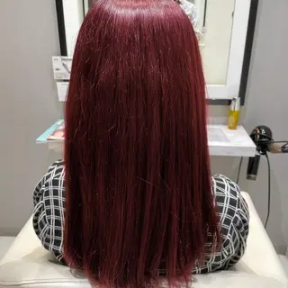 ロング カラー k-twoたき✨艶感 カラー/美髪矯正のヘアスタイル