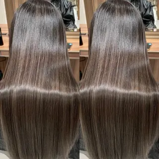 ロング カラー ヘアアレンジ 白髪ぼかしハイライト 茗荷谷駅徒歩2分のヘアスタイル