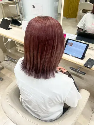 ミディアム カラー ボブ ·˖Reika·˖✩のヘアスタイル