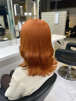 セミロング カラー ヘアアレンジ キッズ TRU Shino🦋のマツエク・マツパデザイン