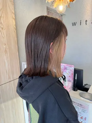 ミディアム カラー 蟹江 聡太✨レイヤーカットのヘアスタイル