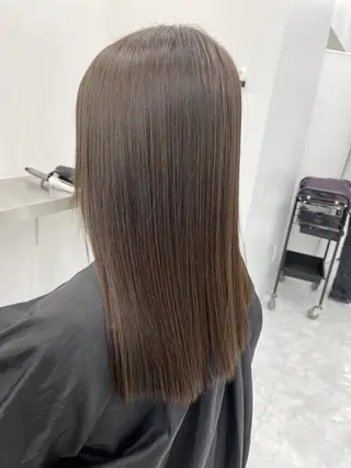 カラー 🌸春の暗髪カラー 🌸透明感ヘアのヘアスタイル