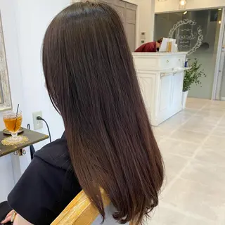 ロング カラー ブリーチなし✨艶髪 カラー𓃲YAGIのヘアスタイル