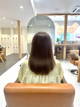 セミロング TSUBASA/ 韓国ヘアAFLOATのヘアスタイル