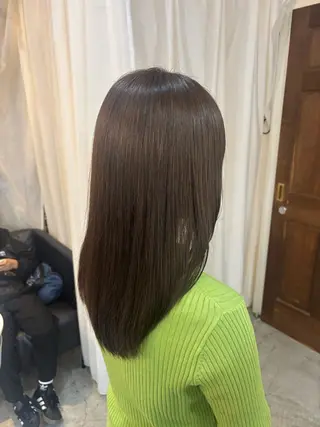 ミディアム カラー ボブ/可愛いスタイル ⠀ゆらのヘアスタイル