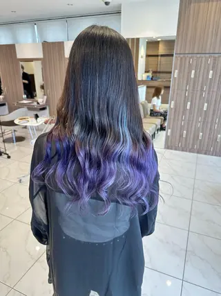 セミロング カラー 【複雑履歴ブリーチ】 中村　玲仁のヘアスタイル