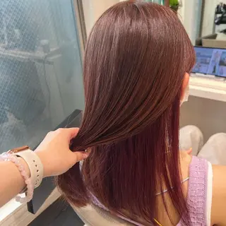 カラー ロング ＡＳＨ大宮/ブリーチ 髪質改善/カラーのヘアスタイル