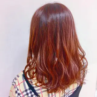 セミロング カラー ヘアアレンジ 【Sweep】おじま のぞみのヘアスタイル
