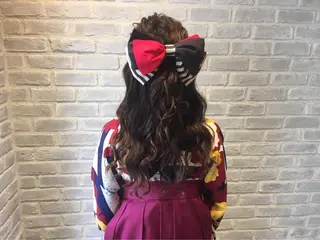 セミロング ヘアアレンジ アイサロン併設美容室 RAD noelのマツエク・マツパデザイン
