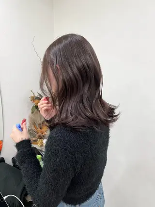 セミロング カラー TOKI mahoのヘアスタイル